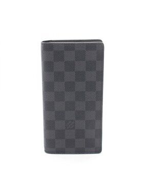 Louis Vuitton Bifold Wallet Portefeuille Brazza Damier Graphite Canvas